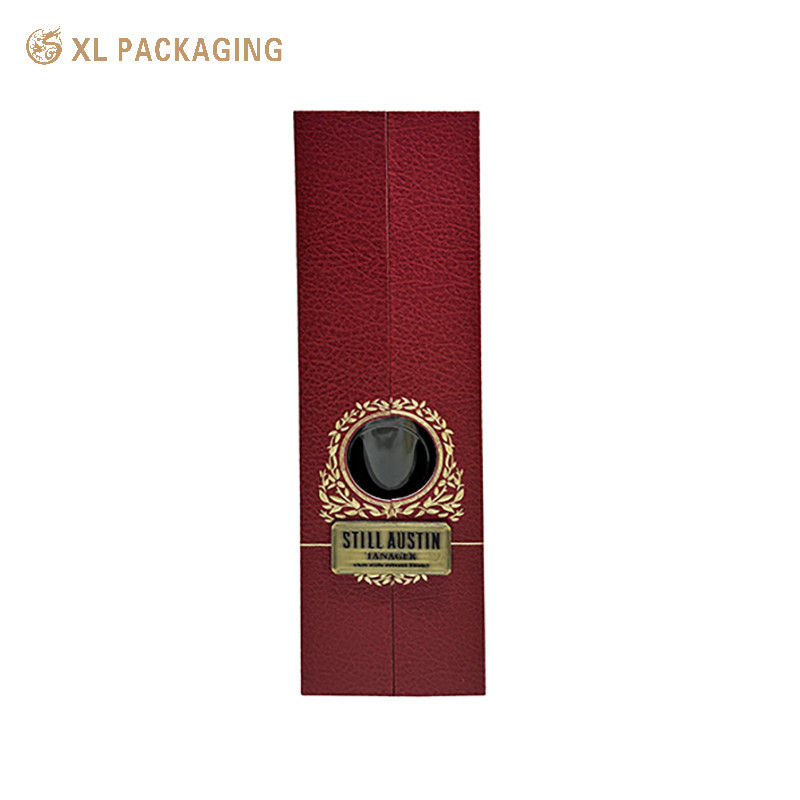 Custom Elegant Whisky Wine Box Double Door Magnet Cardboard Wine Gift Box Packaging With Logo