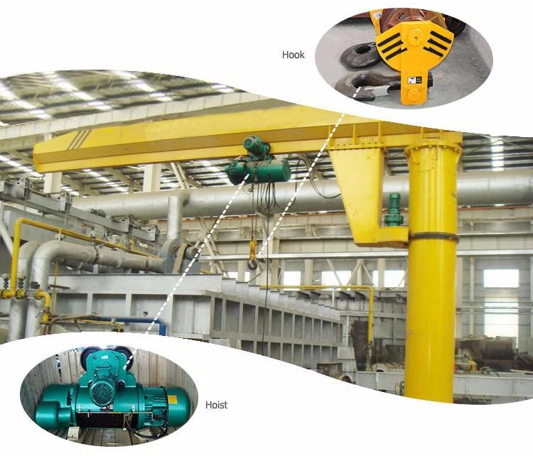 motor driven electric Post jib Crane
