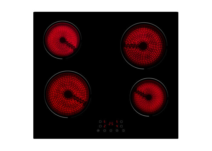 4 Burners Mechanical Hotplate Touch Control Infrared Cooktop Hob
