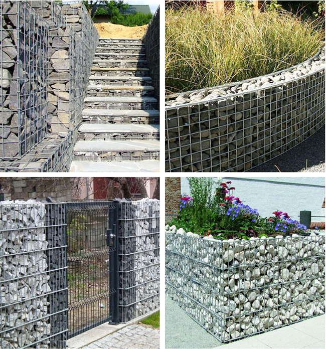 HBGB 1x2 Plastic Coated Welded Gabion Mesh Baskets 5.5 Dia Heavy Duty