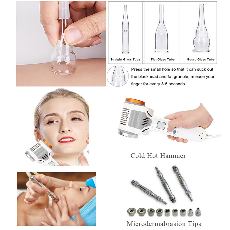 Galvanic Spa Facial Massager Diamond Microdermabrasion Ultrasonic HF 10 In 1 Machine
