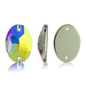 Double-hole Hand Sewing Drill Flatback Crystal Stones