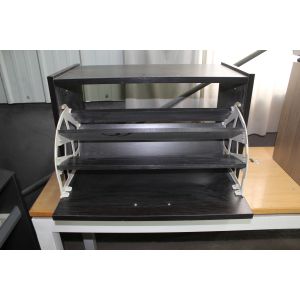 Beautiful Mix Color Particle Board Shoe Rack With Handle And Edgehand Handware