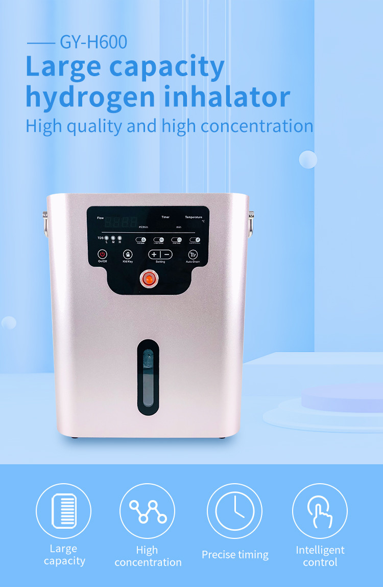 Pure Hydrogen Inhalation Machine , 600ML Alkaline Hydrogen Water Maker Machine