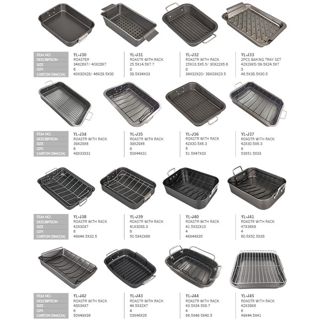 Eco freindly 0.4mm Carbon Steel Non Stick Cake Pan / Square Deep Baking Pan