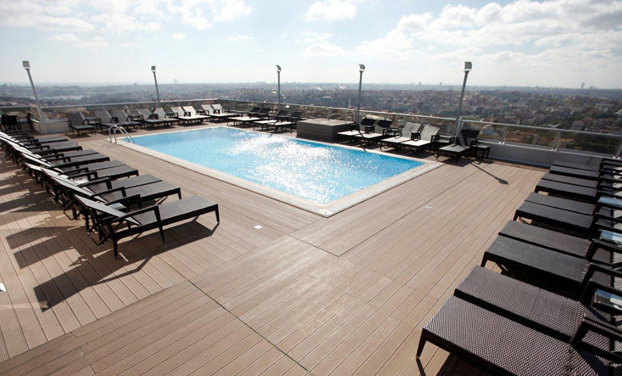 5M Outdoor Wood Polymer Composite Flooring 135 X 25MM Solid Wpc Decking