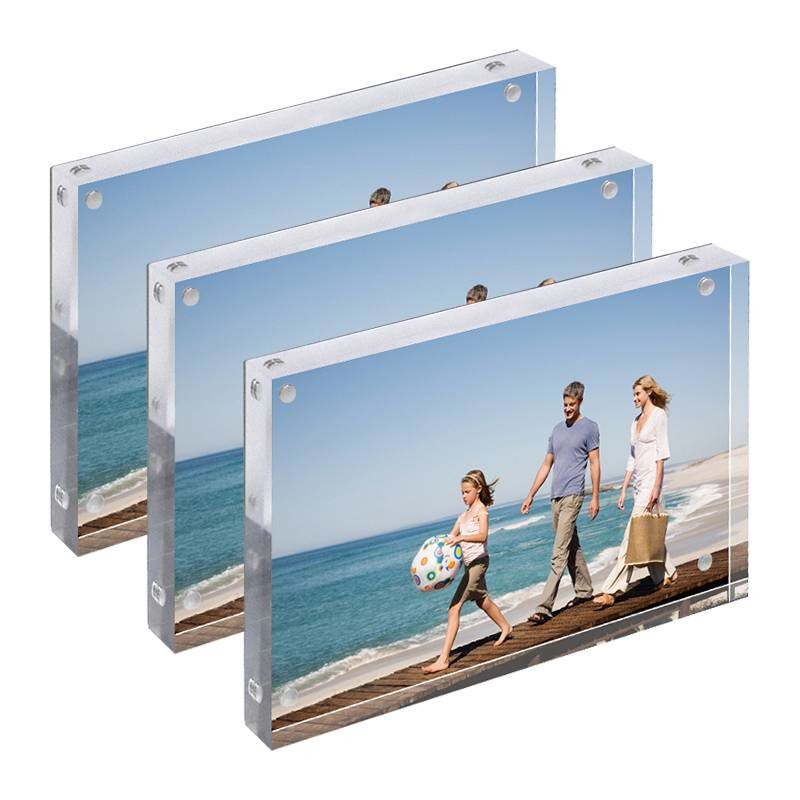 ODM Clear Acrylic Magnetic Picture Frames Holder A5