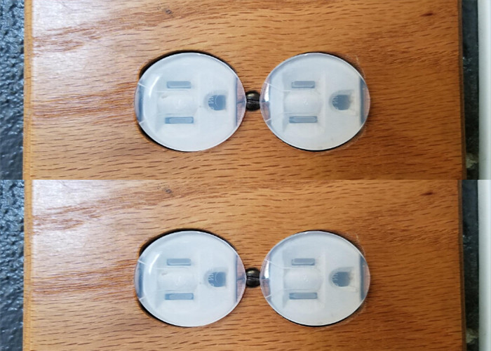 Clear Child Safety Socket Covers / Outlet Plug Socket Covers Electric Protect
