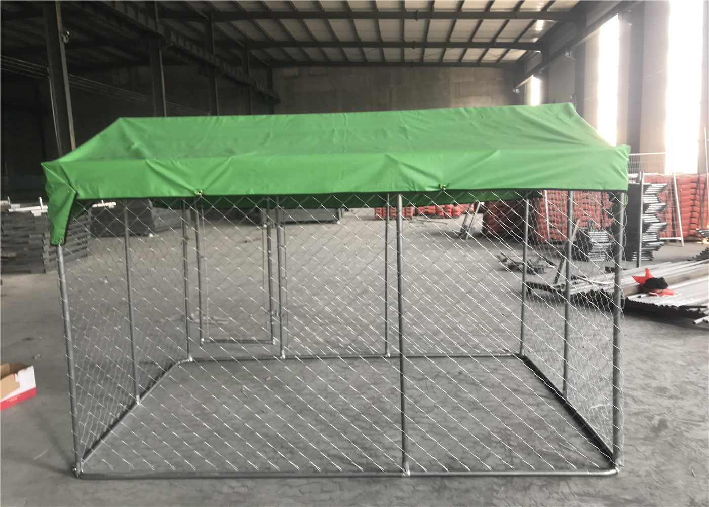 5x10x6ft(1.5x3x1.8m) dog kennel chain link fabric mesh 60mm*60mm diameter 2.3mm