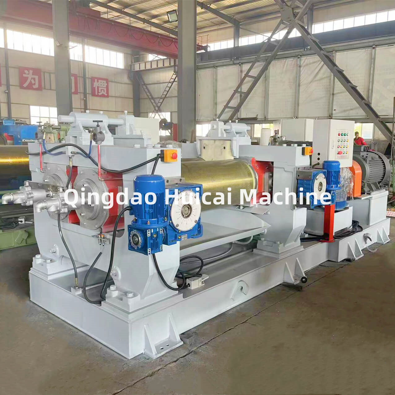 Two Roll Rubber Open Mixing Mill with 360mm Diameter and High Efficienc