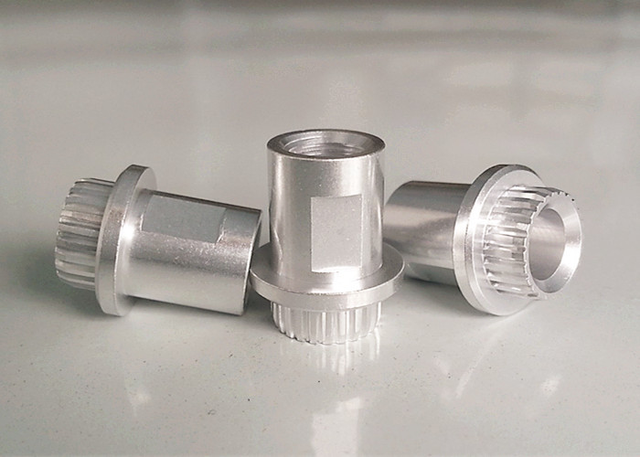 2A12 6061 Aluminium Turning Connector CNC Aluminium Parts With Knurled Head