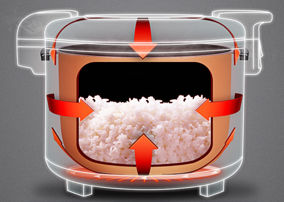 9KG 72 Celsius 12hrs Electric Rice Warmer Commercial