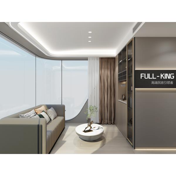 Modular Space Capsule House with Aluminum Frame and LED Lighting