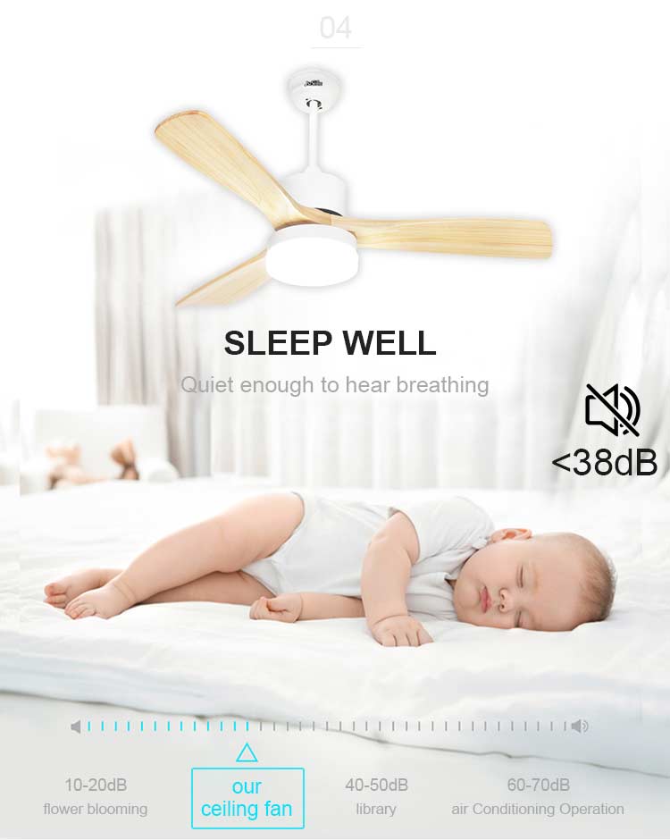 Modern Room Decoration 110v 220v DC Ceiling Fan with Lights and Remote Made of Metal