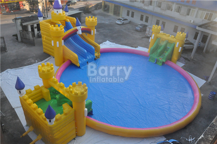 Amusement Park Inflatable Water Slide Blow Up Bouncy Slide
