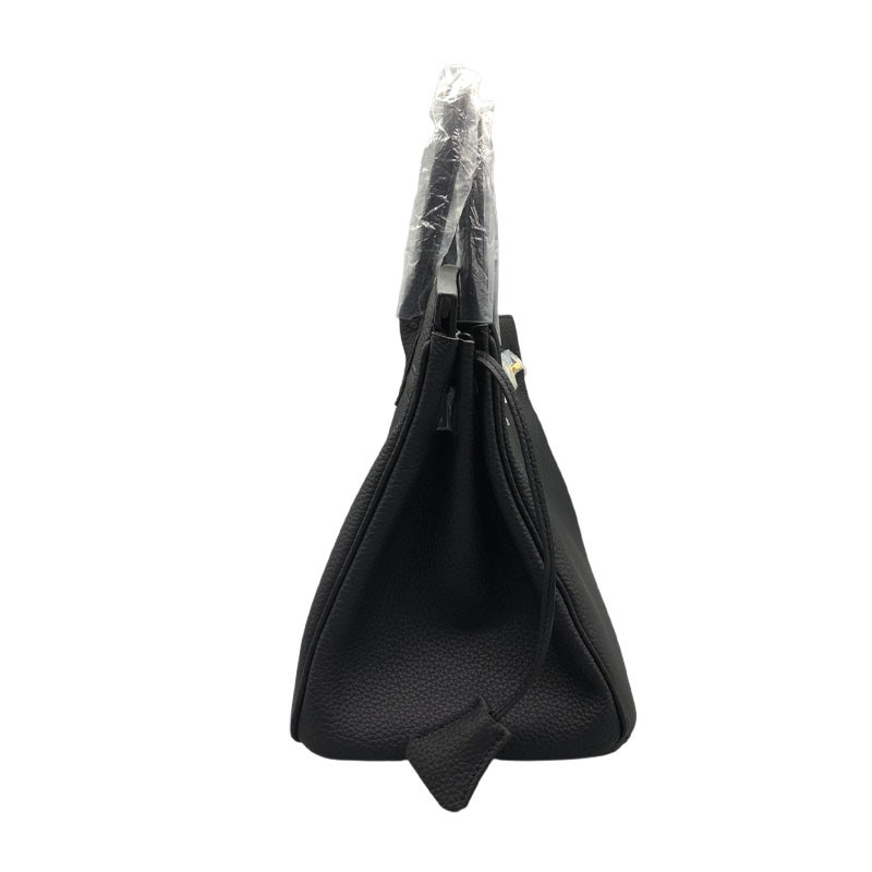Women Genuine Leather Black Trendy Bags Lady Tote Handbags