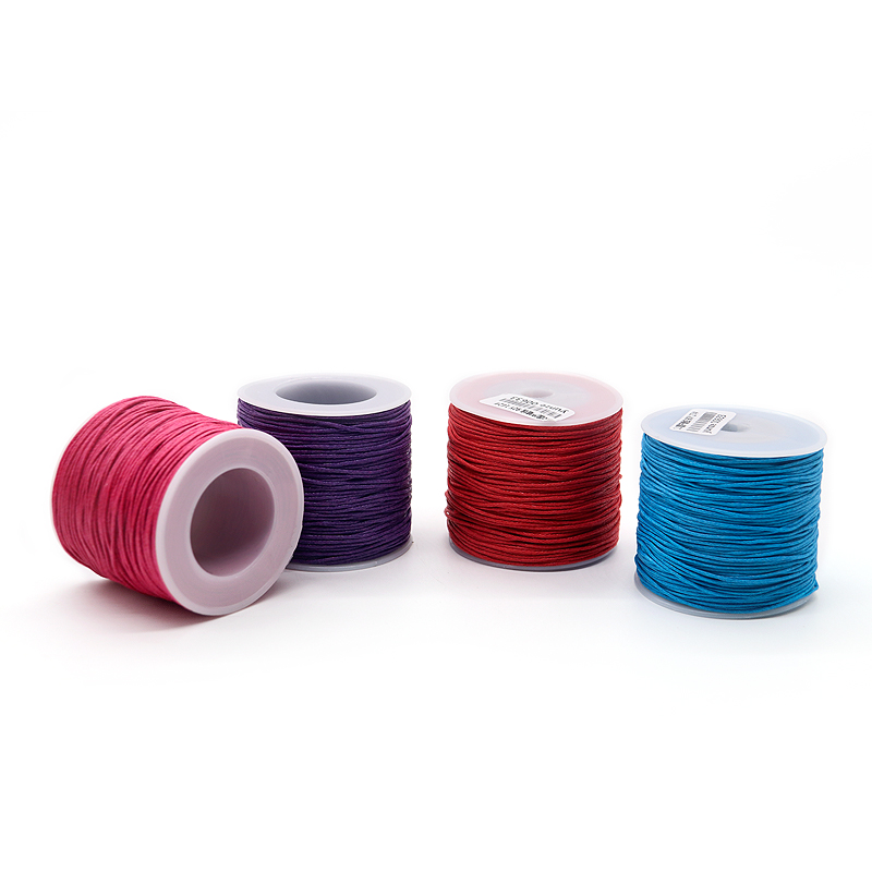 Waterproof Sewing Stitching Cotton Waxed Thread Cord for Leather 1mm
