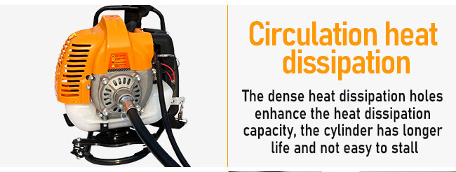 2 Stroke 42.7cc Backpack Gasoline Brush Cutter Grass Weeder Branch Cutter