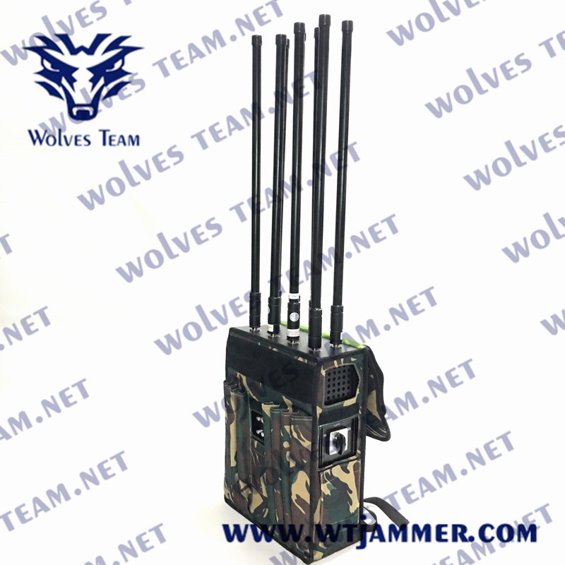 6 Bands 100 Meters 80W RF Manpack Jammer For Military Units