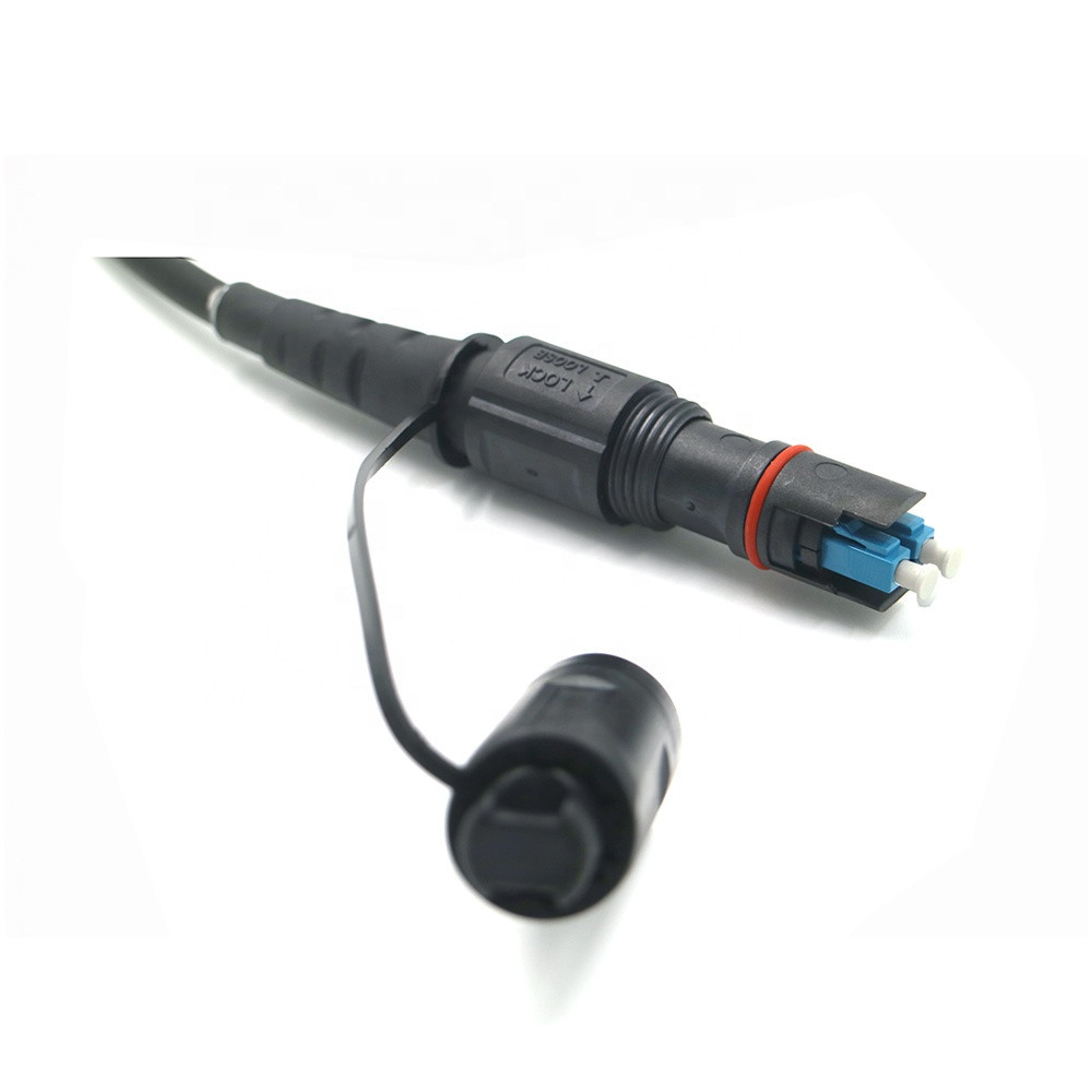 Duplex LC To LC Fiber Optic Patch Cord Field Installable Corning Optitap H Connector