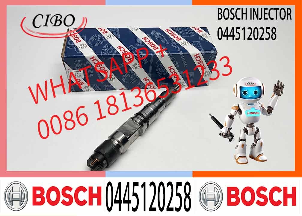 Common Rail Diesel fuel Injector 0445120258 4009030031 for DOOSAN excavator DX350-3