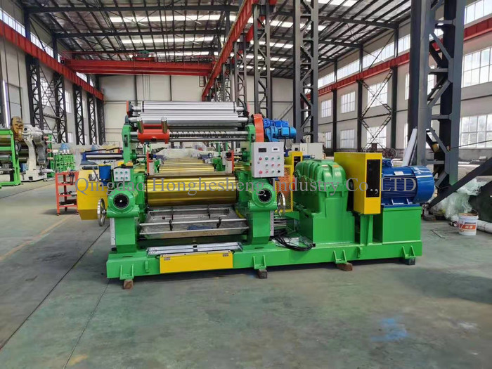 9 Open Type 220V Silicone Rubber Mixing Mill Machine 450mm 2 Roll