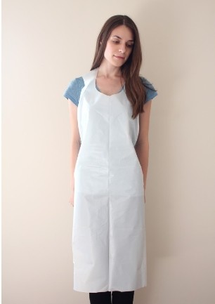Household / Medical Polyethylene Plastic Aprons Disposable Embossed Textured