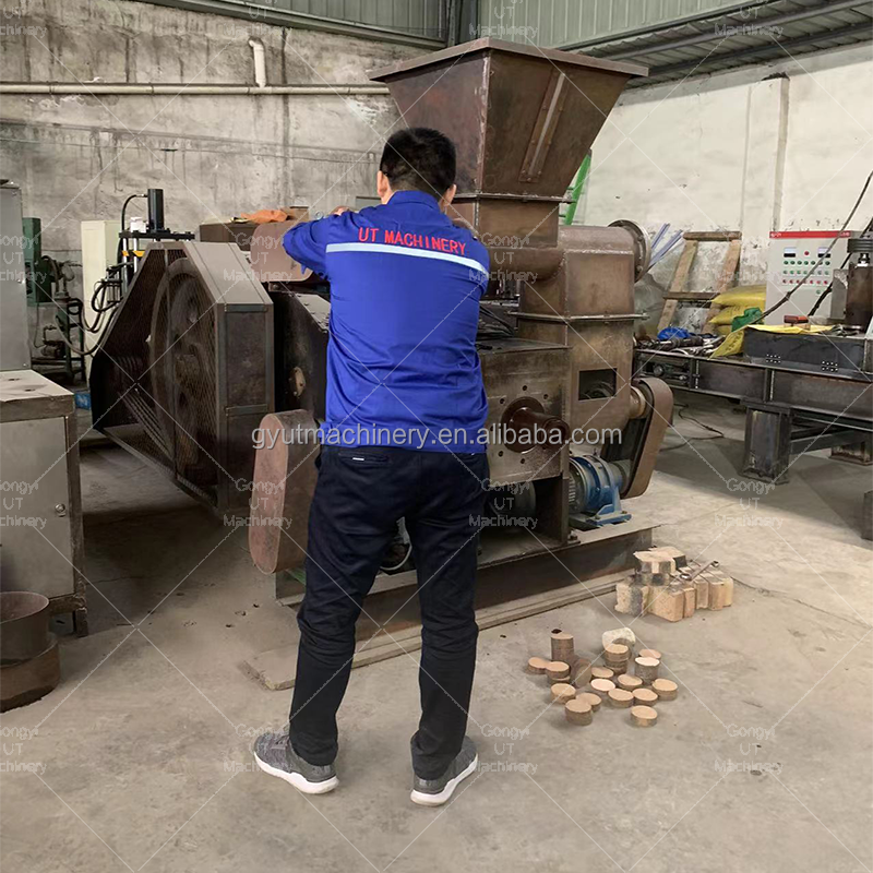 Horizontal Double End Mortiser Wood Briquette Squeezing Machine for 8mm-75mm Diameter