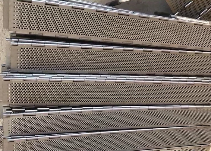 Heavy Product Plate Chain Mesh Belt Working Smoothly Pressure Resistance