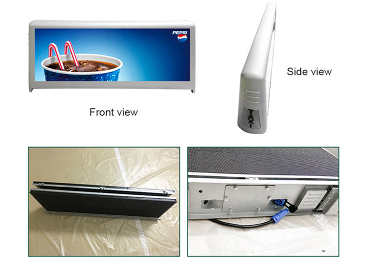 1920hz Refresh Rate 4G GPS P3 HD Taxi Top LED Display
