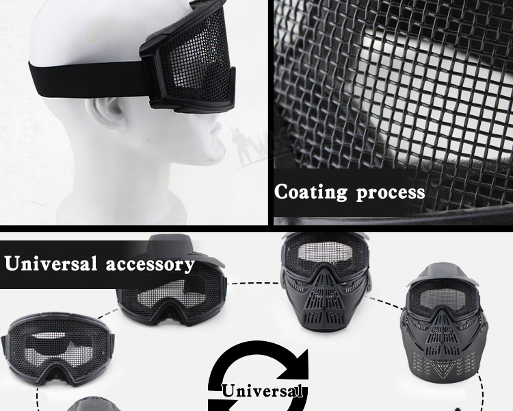 WoSporT Wholesale transformer hunting goggle outdoor military airsoft paintball tactical safety goggle with steel mesh