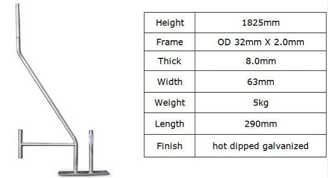 Electric Welding Australia Temporary Fence 75*150mm Hole Size With Feet