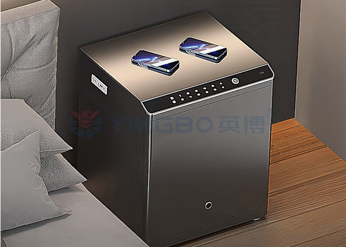 Auto Open Smart Safe Box Solid Steel For Home Security Biometric Safe