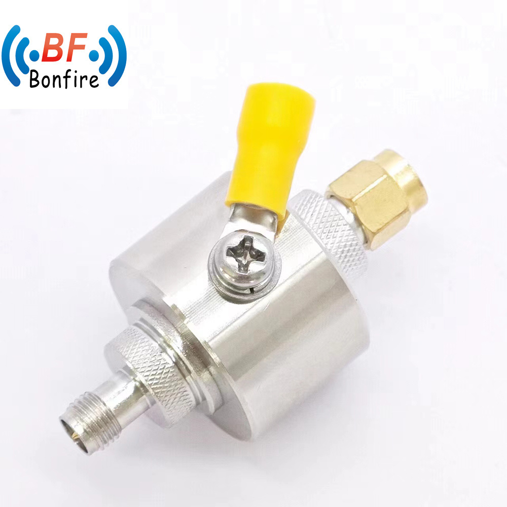 N to SMA Lightning Surge Protector 3GHz N Jack Bulkhead to Female RF SMA Connector Coaxial RF Connector Lightning Arrester