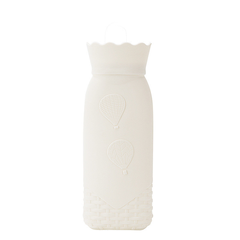 Leak Proof Screw Cap Classic Silicone Hot Water Bottle For Menstrual Bed Warming