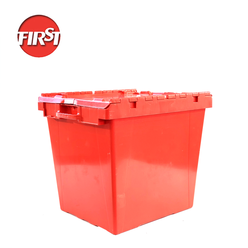 Reusable Plastic Shipping Crates Warehouse Storage 640x542x600mm 171 litre
