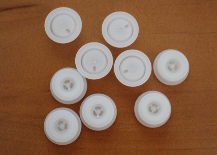 Plastic Air Degassing Valve For Coffee Packaging Tin Tie Bags