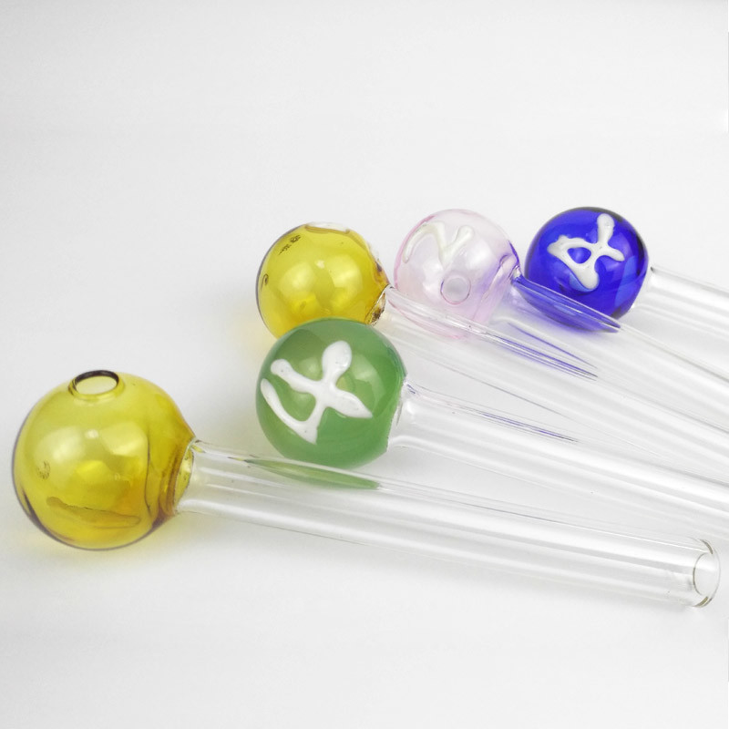 Beautiful Glass Bubbler Bowl , Thick Pyrex Heady Glass Tobacco Pipe