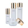 Buy cheap 50g/40ml/100ml/120ml white Frosted Glass cylindrical bottle with Golden Lid for from wholesalers