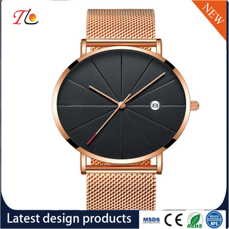 PU Leather Fashion Men Wrist Watch Quartz Watch PU Strap Circular Dial Fashion Watch