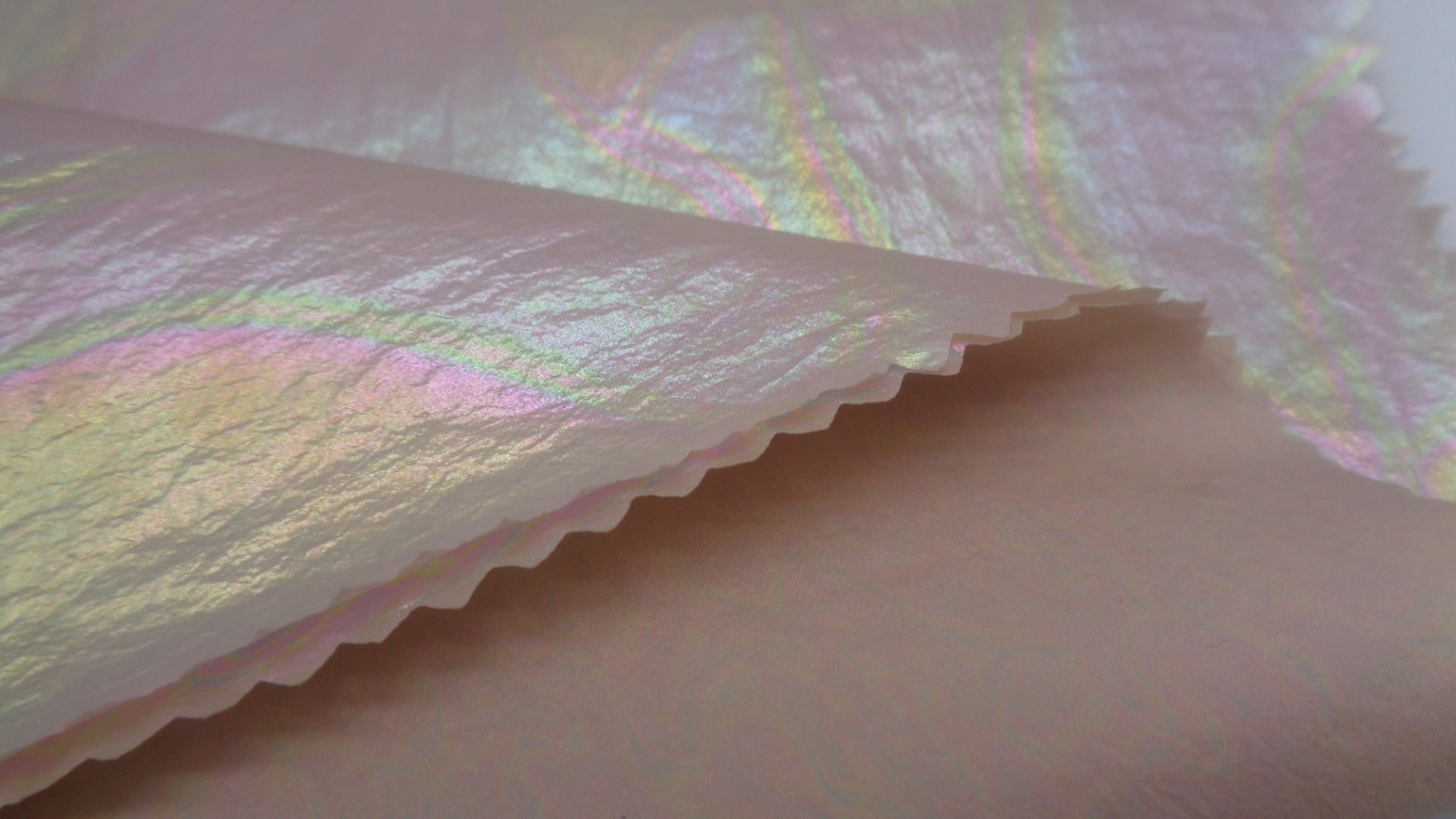 Crepe Magic Color Foiled Light Jacket Fabric 49 Gsm 20Dx20D 100% Nylon