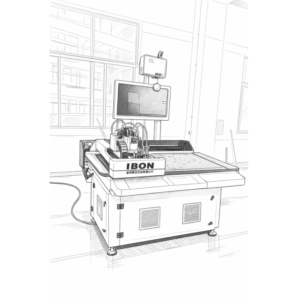 IB0609 High-Precision CNC Cutting Machine with 600*900mm Cutting Area and Vacuum Partition Material Fixation