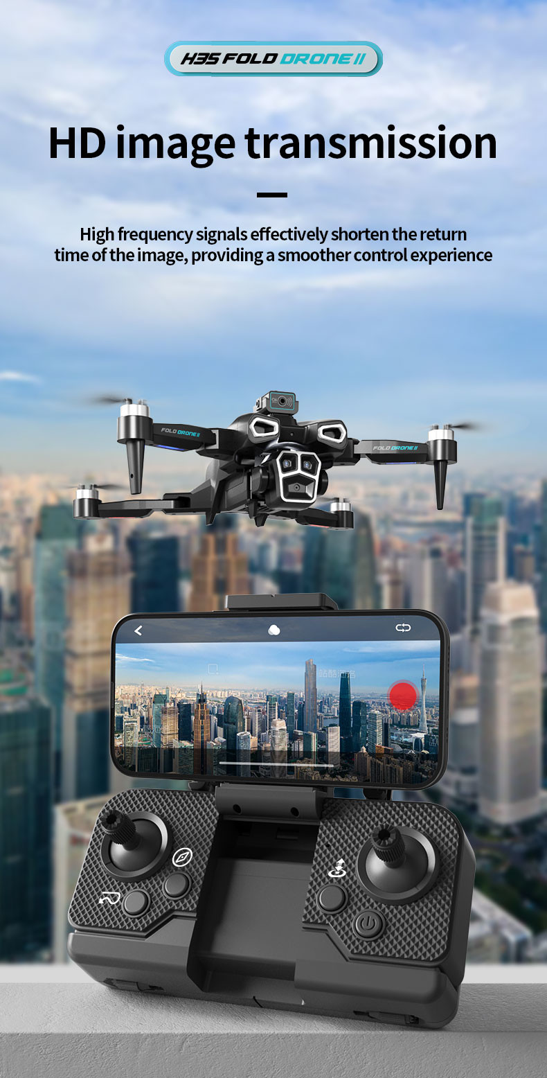 Professional 4K HD ESC Dual Camera Mini Drone H35 Brushless Optical Flow WIFI Quadcopter Obstacle Avoidance Remote