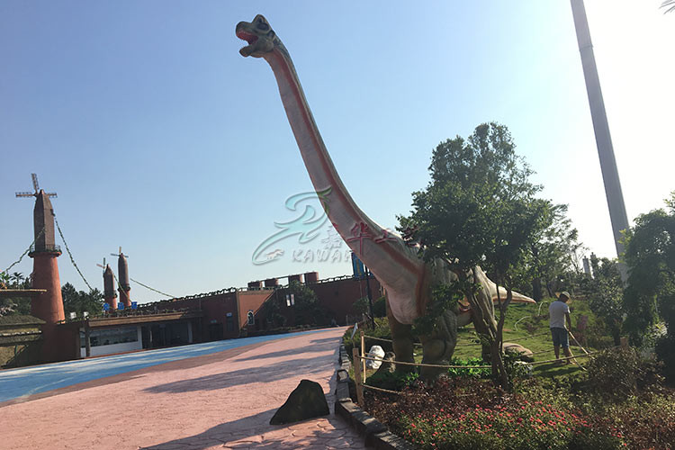 Outdoor Animatronic Mechanical Dinosaur 110/220vac 50/60hz Brachiosaurus For Sale