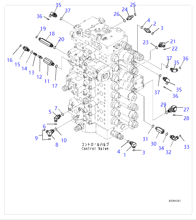 207-62-72141 2076272141 Elbow Excavators Spare Parts Support For KOMATSU PC130 PC138US