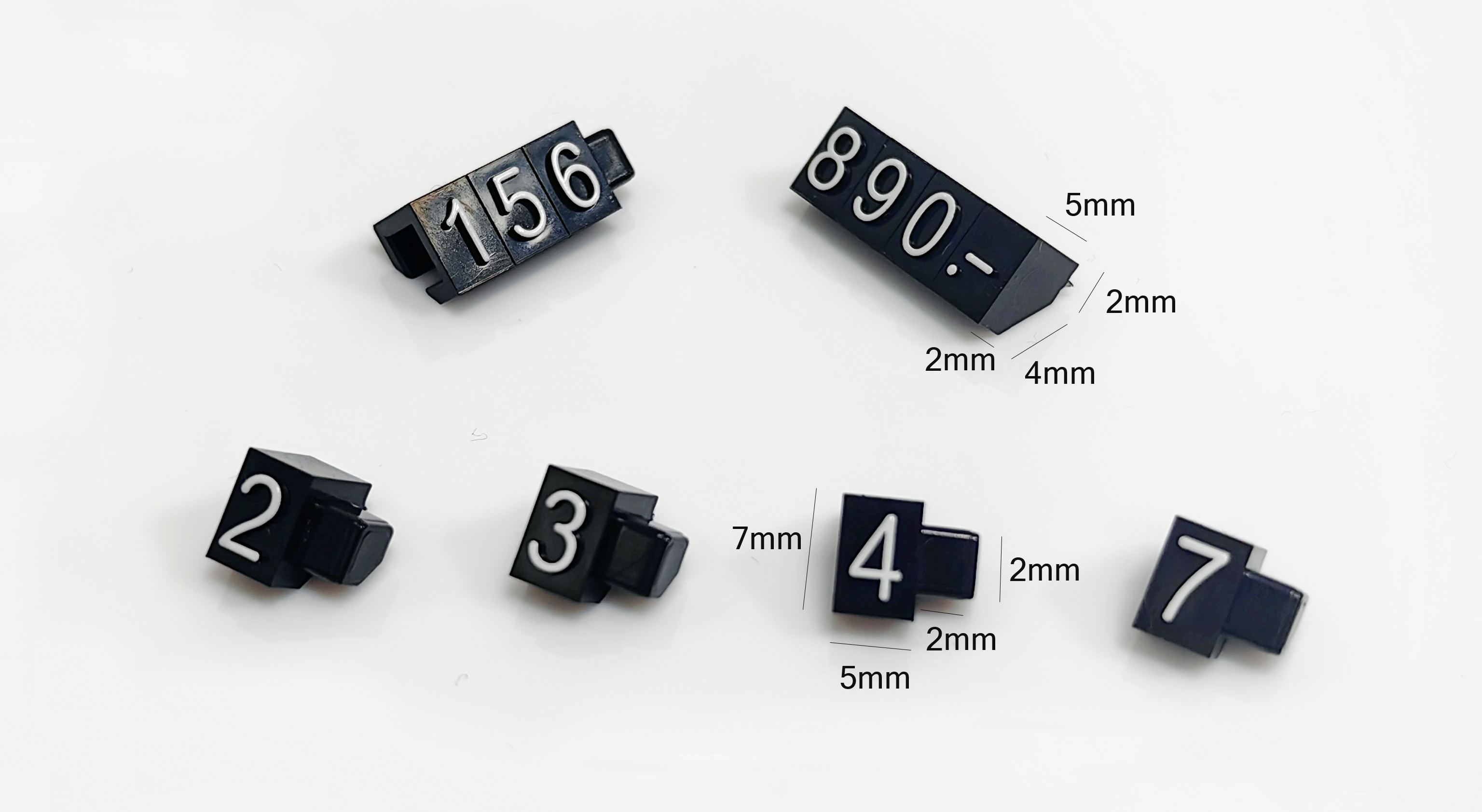 Wallet Stores Plastic Tags Holder Black Base White Text Pricing Cube Jewelry Display Rack