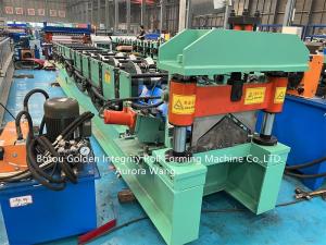 China Good Quality Cold-formed Metal Roof Sheet Color Steel Roll Forming Roof Steel Ridge Cap Cover Roll Forming Machine on sale