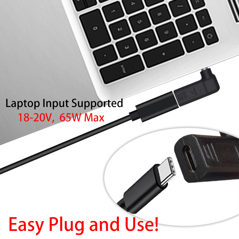 USB Type C Female To DC 5.5*2.5mm 5525 Male Converter PD Decoy Spoof Trigger Plug Jack Laptops Fast Charging Head Power Adapter