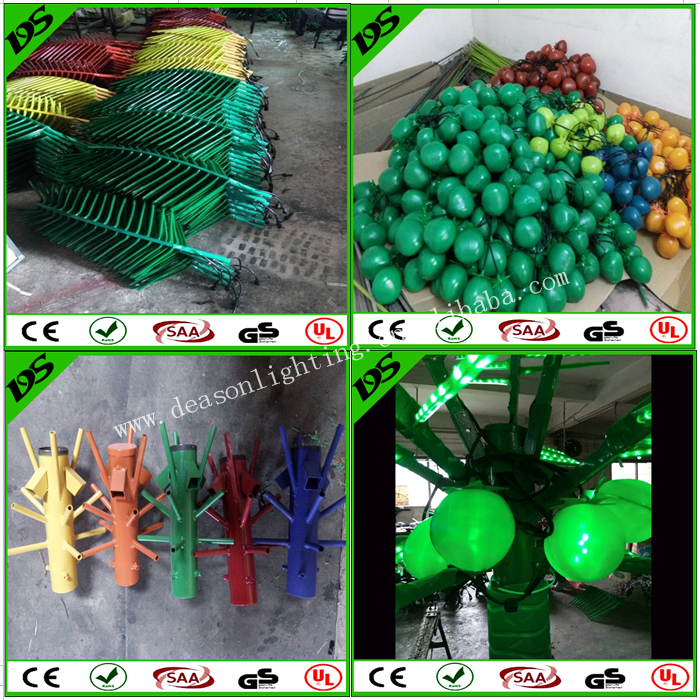 lighted artificial palm trees