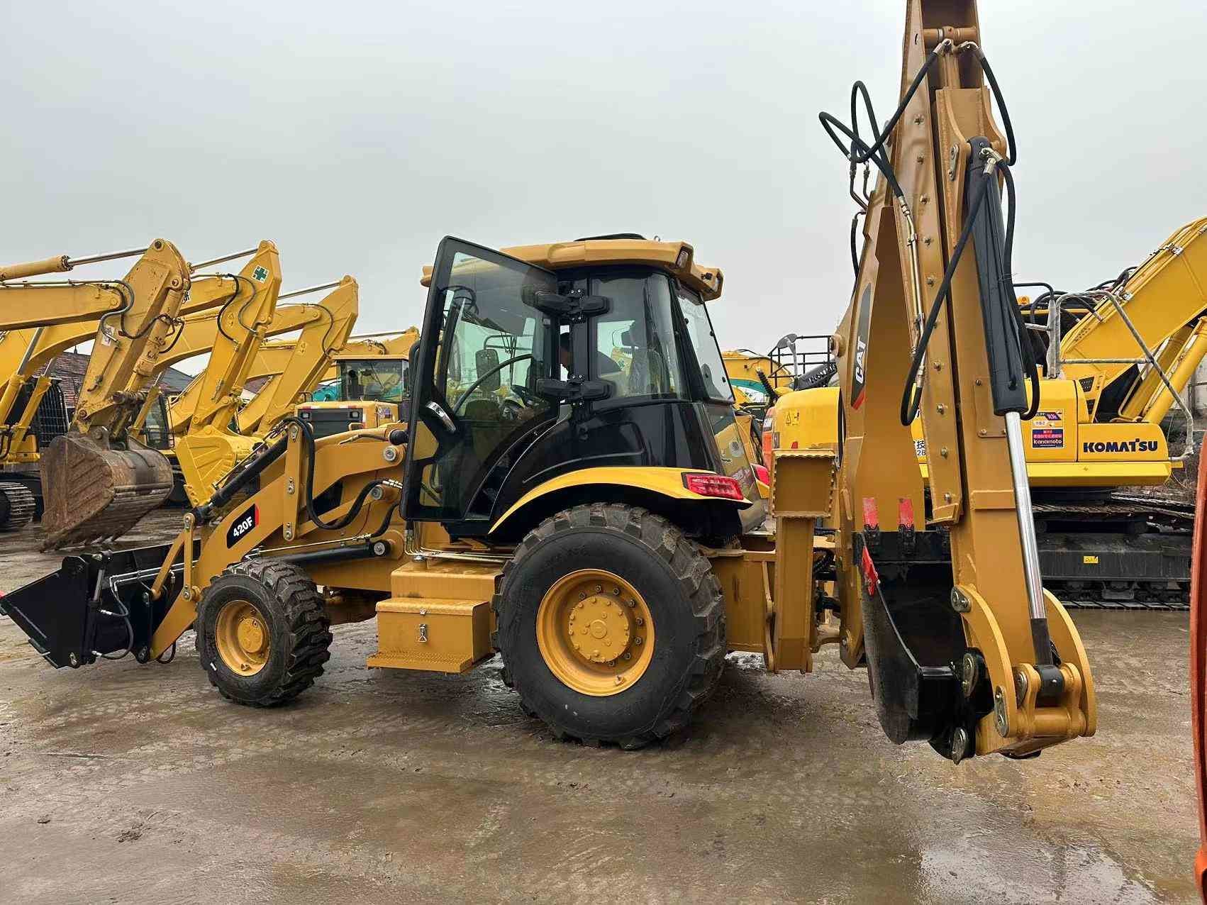 Caterpillar 420F hydraulic Used Backhoe Loader Earthmoving Equipment